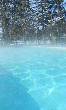 Hot Springs in Montana and Yellowstone National Park