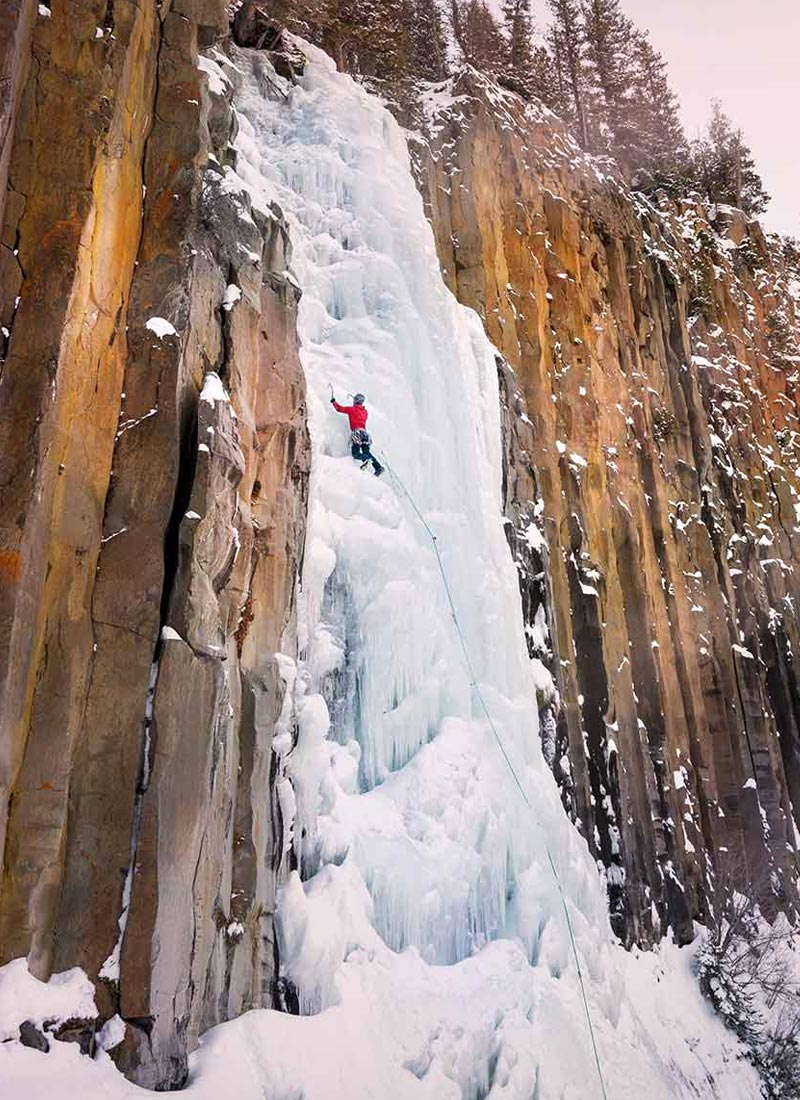 Ice Climbing  in Montana and Yellowstone National Park